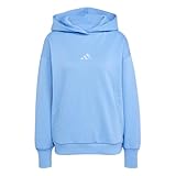 adidas Women's All SZN Fleece Loose Hoodie, Blue Fusion, Medium
