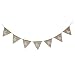 Tinksky Easter Festival Banner Rabbit Shape Hessian Bunting Banner(Brown)