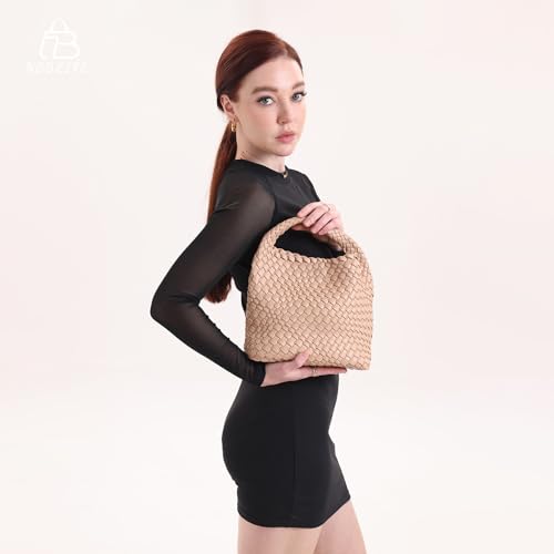 Bolso tejido de cuero vegano para mujer miniatura 3