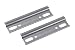 Produktbild Metafranc Schrankaufhängeschiene - 2 Stück - 110 mm Länge - Robuster Stahl - Mit Abrutschsicherung - Zum Aufhängen von Hängeschränken / Schrankhalterung / Schrankträger / Wandschiene / 350586