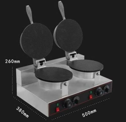 Commercial Ice Cream Cone Machine Electric Waffle Maker Dual Baker 110V / 220V