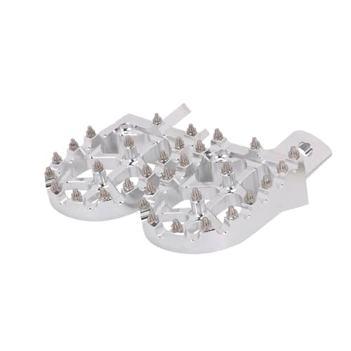 Motorrad-Pedalhalterung Motorrad Fußrasten Fußrasten Ruht Pedale Für HONDA CRF110F 2013-2022 CRF125F 2014-2023 Fußstützenhalterung(Silver)