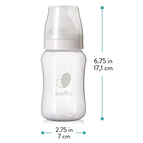 Evenflo Feeding Premium Proflo Venting Balance Plus Wide Neck Baby, Newborn and Infant Bottles - Helps Reduce Colic - 9 Ounce (Pack of 6) - image 7