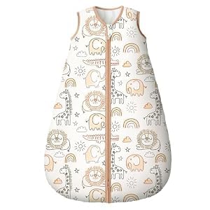 Image of Yoofoss Baby Sleep Sack 6-12 Months Organic Cotton TOG 2.5 2-Way Zipper