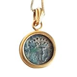 Real Antique Biblical Widow's Mite Coin Necklace, Mark 12:41 Jewelry, Christian Gift for Women and Men