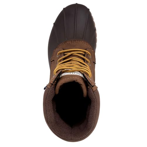 Image of Nautica Men's Duck Boots Waterproof Shell Insulated Snow and Rain Boot Lace-Up Winter Shoe Channing, Extended Sizes 7-16