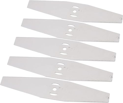 NEW-YIJUNSHUN Lot de 8 lames métalliques pour débroussailleuse sans fil - 8 lames en acier inoxydable pour tondeuses et outils électriques d'extérieur (6, métal)