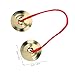 SUPVOX Copper Finger Cymbals - Small Marching Cymbal for Children,Music Instrument for Adults Party