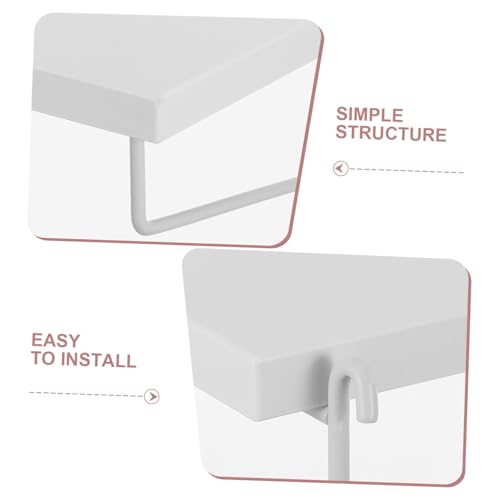 MAGICLULU Heavy Duty White Plastic Wall Mount Pegboard Shelves for Kitchen Spice Storage and Art Supplies Organizer with Space Saving Design, Suitable for Apartment and Workbench Use - Image 4