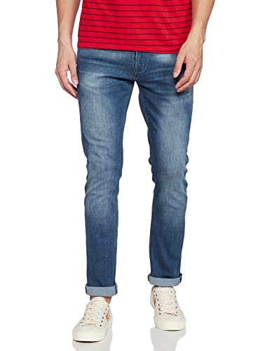 Pepe Mens 5 Pocket Heavy Wash Jeans