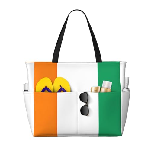 Sac bandoulière Côte d'Ivoire grand format pluie noir