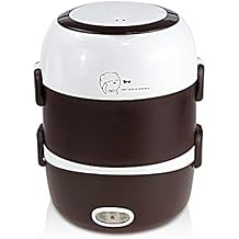 Electric Lunch Box,3 Layers 2L Portable Electric Heating Bento Lunch Box Food Storage Warmer Container Rice Cooker,110V 200W,for Home Office Outdoor