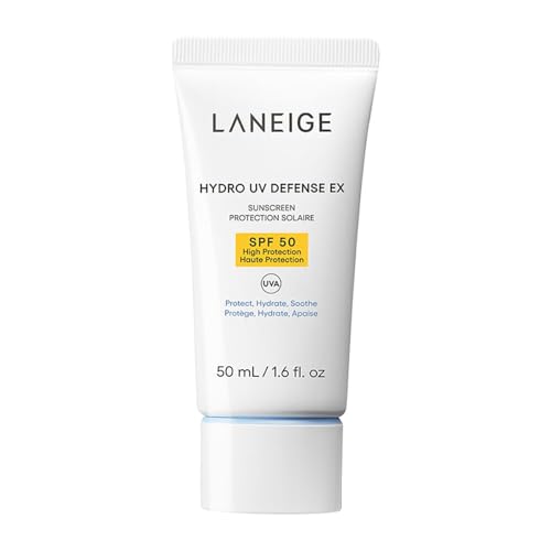 Image of Laneige Combo of Lip Glowy Balm Berry (10G) and Hydro UV Defense Sunscreen EX SPF 50+ (50ml) -Pack of 2