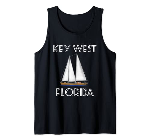 Key West Florida FL Nautical Segelboot Segeln Tank Top