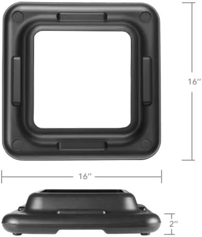 Aerobic Exercise Adjustable Step Platform Risers, 2 Pack - Black