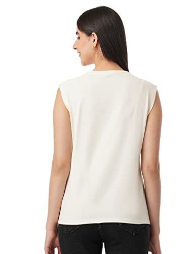 Image of FYLTR Women's Sleeveless Stretch Cotton Top with Smocked Shoulder