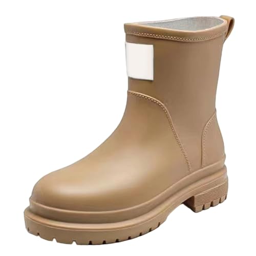 Rain boots femme imperméables et bottines de jardin en caoutchouc souple