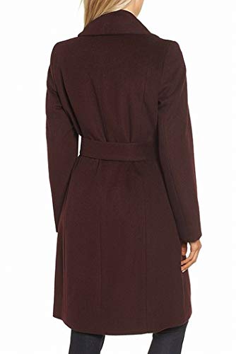 Image of Cole Haan Women's Belted Wool Blend Wrap Coat