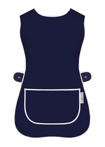 LINEN CLOSET Womens Tabards with Pockets for Men Ladies Cleaning Catering Chef Kitchen Aprons Unisex Hygea Tabard Apron Work Tabards