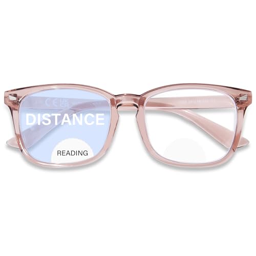 OPTOFENDY Bifocal Reading Glasses for Women Men, Blue Light Blocking Computer Readers with Anti Glare/Eyestrain