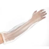 Gsbnjuy 14 Pcs Long Disposable Cleaning Gloves 21 inch Long Sleeve Cleaning Gloves Waterproof Protective Glove Lightweight Elbow Length Glove for Household Duties Kitchen Dishwashing Gardening