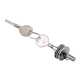 Las llaves para las cerraduras de leva son las mismas, con dos llaves por cerradura. Esta cerradura de leva se puede utilizar para asegurar puertas de armarios, cajones y mucho más.