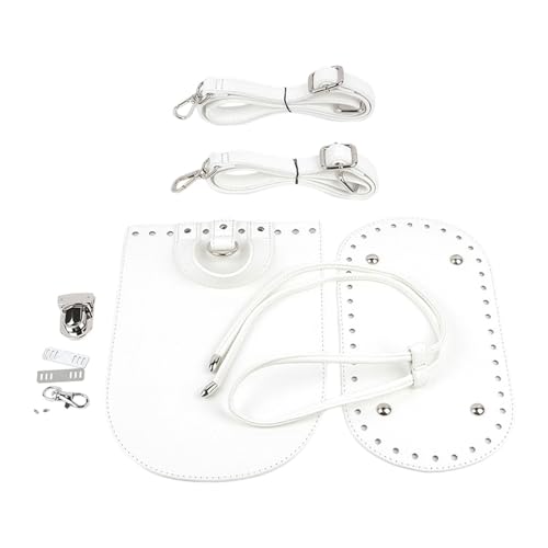 Kit de confection de sacs en cuir PU blanc pour réussir vos tressages DIY