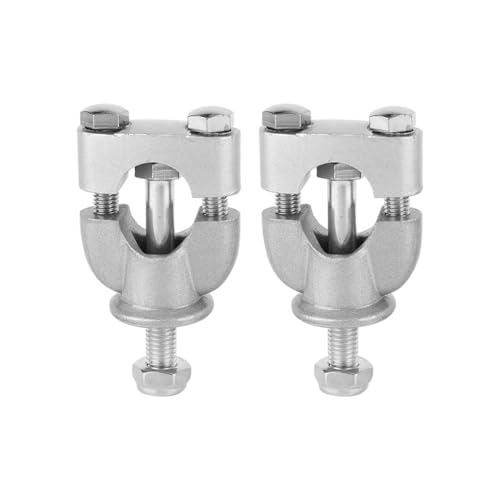 Rehausseur de guidon moto argent 22 mm 7/8 pouces pour pontet VTT