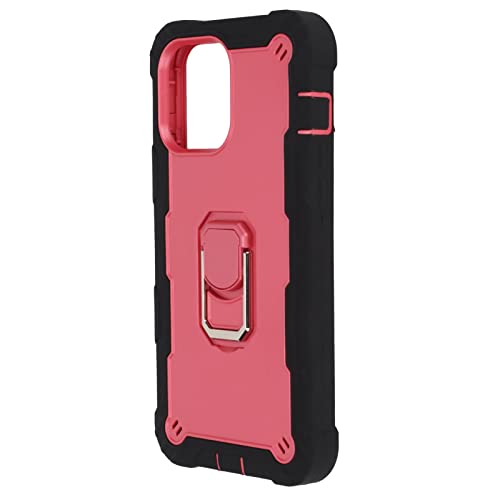 Rankomu Armor skydd med stativ för iPhone 13 Pro Max - Svart/Rosa