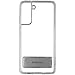 Samsung Galaxy S21 FE 5G Clear Phone Cover with Stand, Protective Case, Shockproof Smartphone Protector, Adjustable View Angle, US Version, Transparent