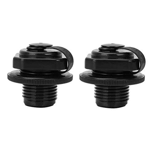 Lot de 2 valves d'air de rechange universelles en spirale, bouchons à vis gonflables pour bateau gonflable, kayak, matelas gonflables, bateau de piscine Cover