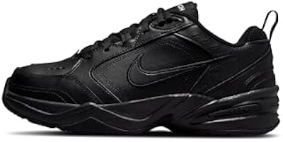 Nike Men's Air Monarch IV Training/Workout Shoes, Black/Black, 10.5 Extra Wide