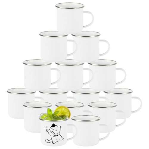 Set 16 Mugs de Sublimación 11 oz Blanco