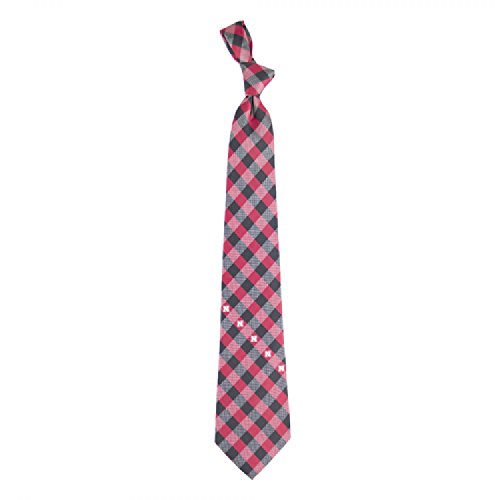 Eagles Wings Nebraska Check Poly Necktie
