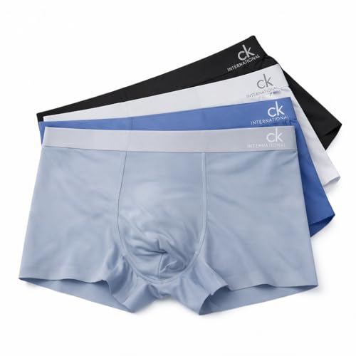 Image of Men's Innerwear Modal Plane Ultra-Soft Microfiber Stretch Underwear | Breathable, Seamless Fit Trunk Boxer Brief,Stay IceCool -Must Check Size Chart Image Pack of -3 Astd