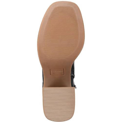 Sun + Stone Womens Aleenn Zipper Mid-Calf Boots Black 9 Medium (B,M)3