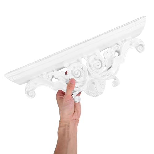 Estante flotante de resina decorativo para ambientación de dormitorio y cuartos de baño 5