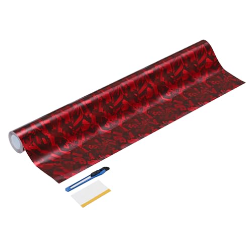 Film carbone forgé rouge HARFINGTON pour rénover le look de votre voiture