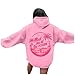 Palm Puff Oversized Hoodies for Women, Teen Girls Preppy Sweatshirt Long Sleeve Y2K Graphic Tees with Pockets