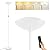 Bricosmocon Stepless Dimmable Floor Lamp,30W 3000LM Super Bright LED Torchiere Floor Lamps with Remote & Touch Control,71 in Tall Modern Standing Lamp for Living Room Bedroom Office,2700k-6500k,White