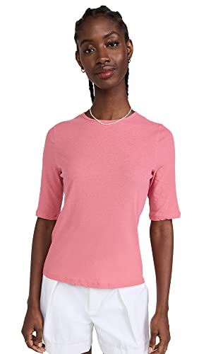 Image of Vince Women's Elbow Sleeve Crew Neck Top