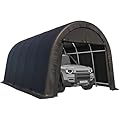 Carport Carport 12 X 20 FT Heavy Duty, Portable Garage with All-Steel Metal Frame and Round Style Roof, Anti-Snow Car Canopy Outdoor
