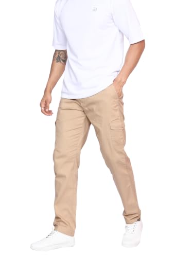 Image of Big Button Mens Regular Fit Casual Cotton Cargo Pant