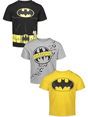 DC Comics Justice League Batman Joker Riddler 3 Pack Graphic T-Shirts Toddler to Big Kid
