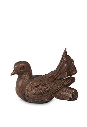Mini-urne en bronze oiseau pour garder un souvenir discret