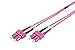 Produktbild DIGITUS LWL Glasfaserkabel - OM4 - 3 m - SC auf SC Stecker - LSZH - Duplex Multimode MM 50/125µ - 10 GBit/s - Glasfaser-Patchkabel, Netzwerkkabel, Ethernet-Kabel, LWL-Kabel - Violett