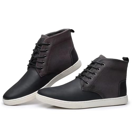 Image of Arkbird Casual Sneaker Boots, High-Top Sneakers Lace-up Leather Chukka Shoes for Men