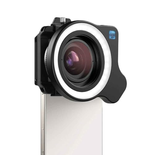 Lentille Macro DrPhone APEX HyperMacro 10-20× avec Anneau LED CRI95 USB-C Universel