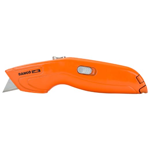 Cutter auto-rétractable en alliage robuste avec mécanisme de sécurité par ressort - 4
