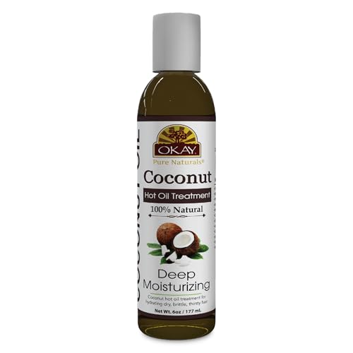  Okay OKAY  Olio di cocco caldo Treatment  Per tutti i tipi di capelli e testura  Profondamente penetrante  100% naturale  Privo di parabeni, silicone  6 oz